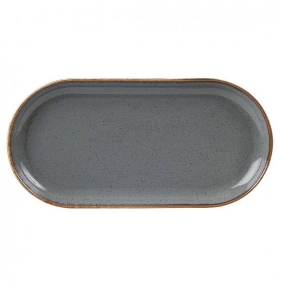 Seasons Storm Narrow Oval Plate